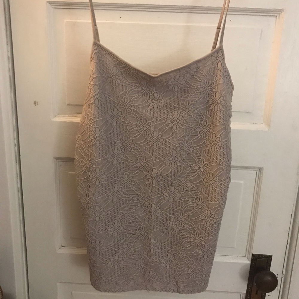 Ann Taylor gray stretch camisole